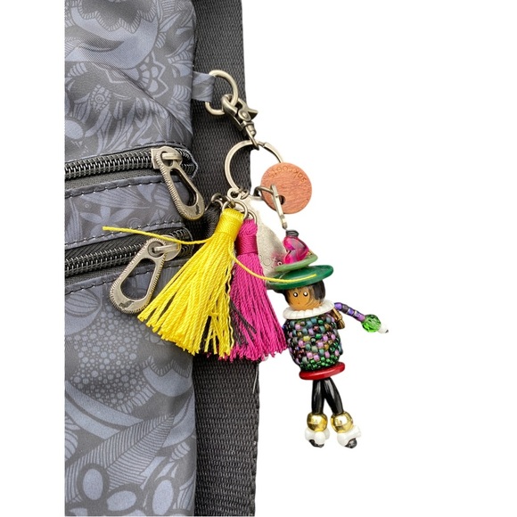 Sakroots Black Tonal Spirit Desert Nylon Lightweight Backpack - Picture 3 of 5